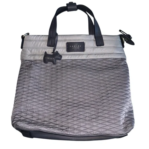 Radley London Quilted Backpack in Gray and Black NWOT - Picture 3 of 5